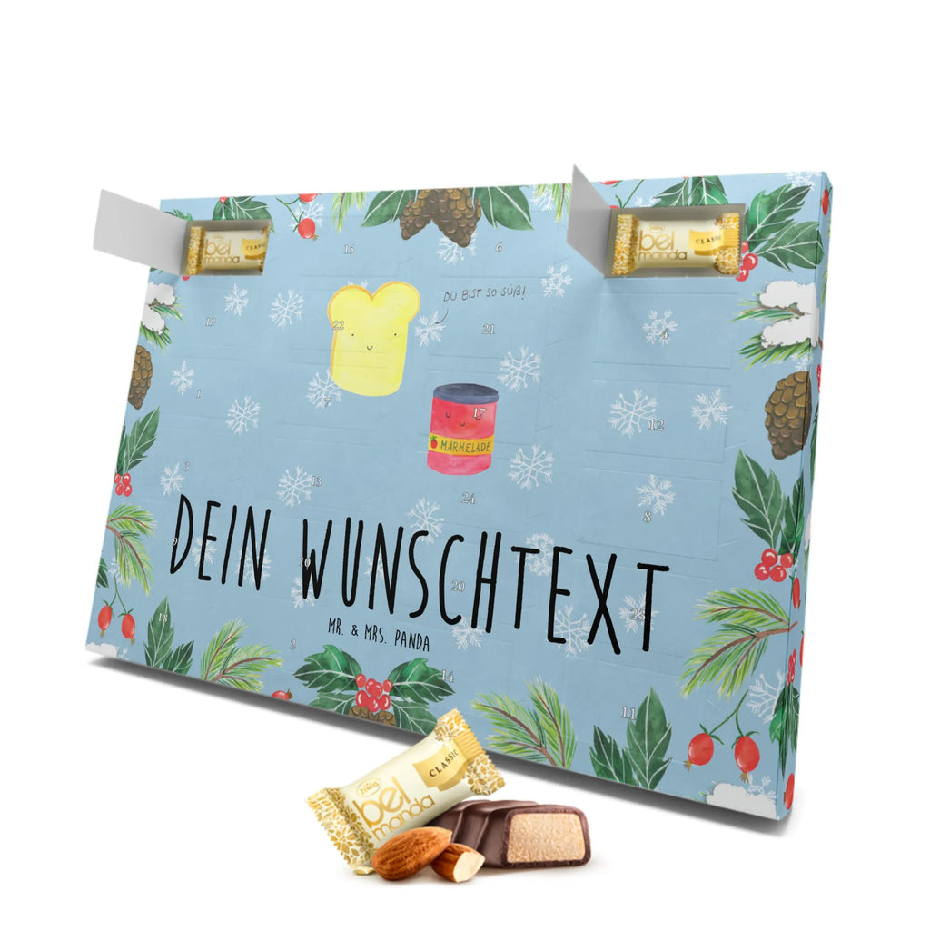 Personalisierter Marzipan Adventskalender Toast Marmelade Personalisierter Marzipan Adventskalender, Tiermotive, Gute Laune, lustige Sprüche, Tiere, Toastbrot, Brot, süß, Küche Deko, Dreamteam, Toast, Küche Spruch, Frühstück Einladung, süße Postkarte, Marmelade