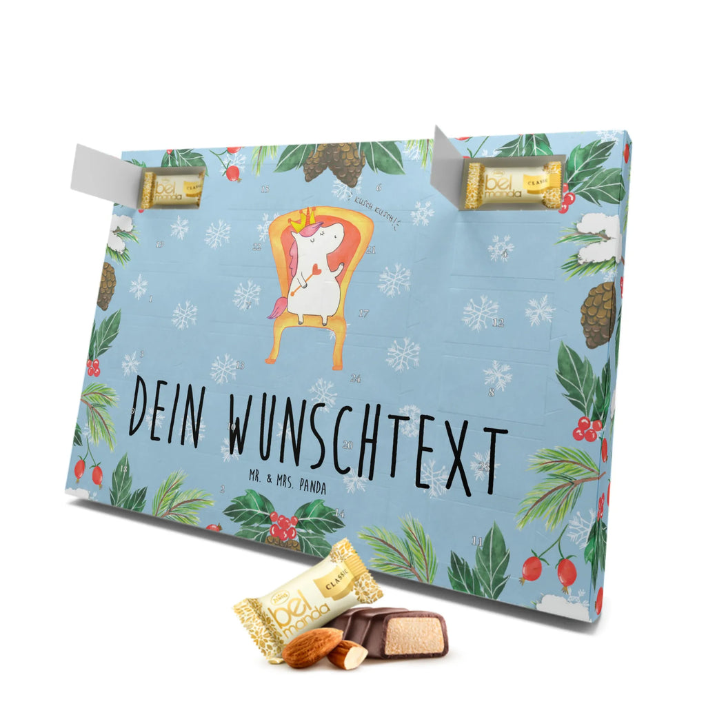 Personalisierter Marzipan Adventskalender Einhorn König Personalisierter Marzipan Adventskalender, Einhorn, Einhörner, Einhorn Deko, Unicorn, Herrscher, Bundeskanzler, König, Kaiser, Krone, Prinzessin, Präsident