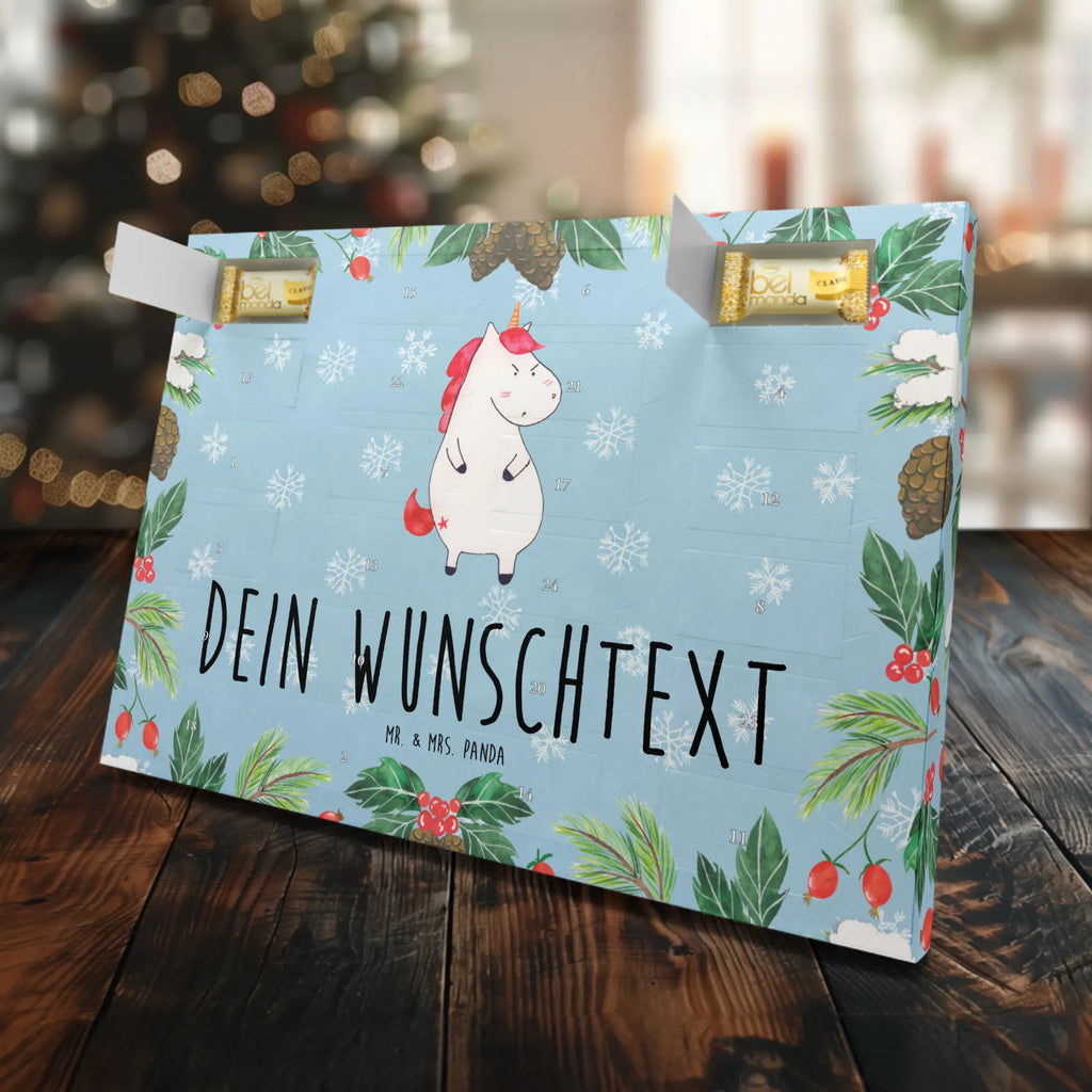 Personalisierter Marzipan Adventskalender Einhorn Wut Personalisierter Marzipan Adventskalender, Einhorn, Einhörner, Einhorn Deko, Unicorn, Geschenk, Ansage, Spaß, dumme Fragen, Realität, lustig, Arbeit, Büro, lustlos, wütend, nein