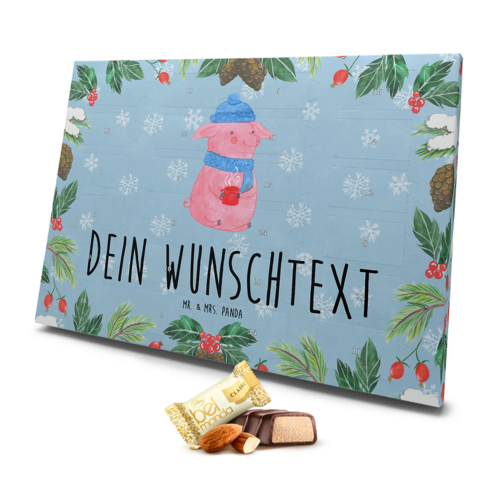 Personalisierter Marzipan Adventskalender Schweinchen Glühwein Personalisierter Marzipan Adventskalender, Winter, Weihnachten, Weihnachtsdeko, Nikolaus, Advent, Heiligabend, Wintermotiv, Spruch, Weihnachtsmarkt, Betrunken, Glühwein