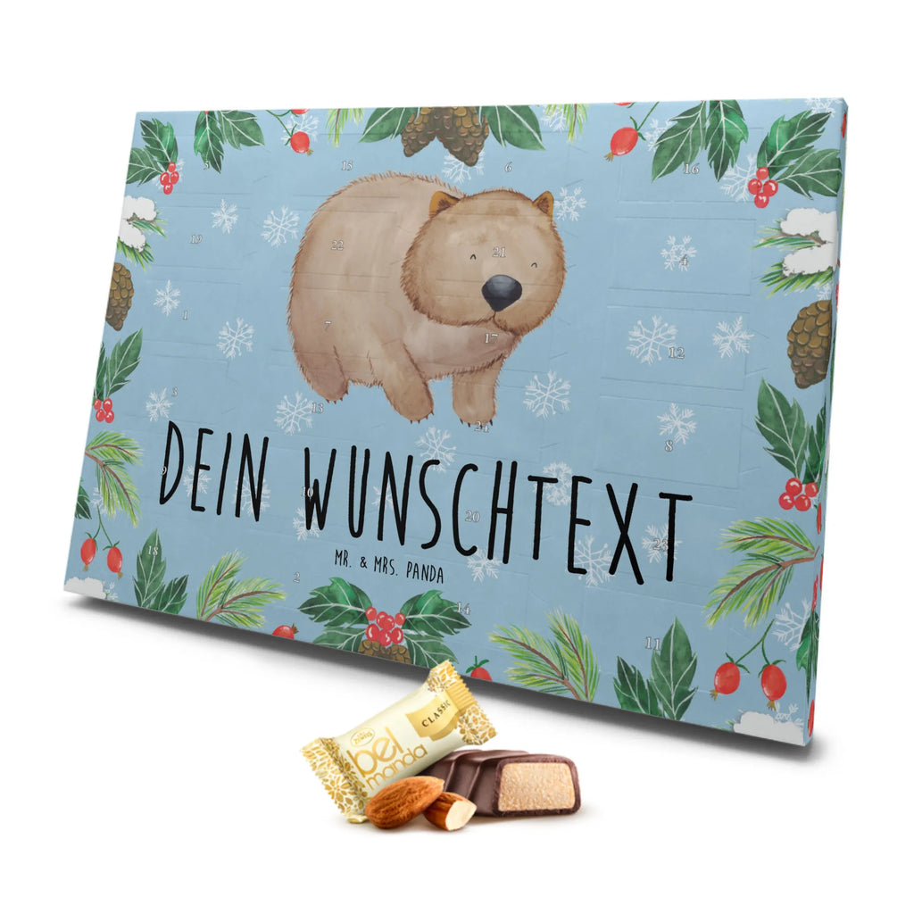 Personalisierter Marzipan Adventskalender Wombat Personalisierter Marzipan Adventskalender, Tiermotive, Gute Laune, lustige Sprüche, Tiere, Wombat, Motivation, Spruch, Australien, Das Leben ist schön