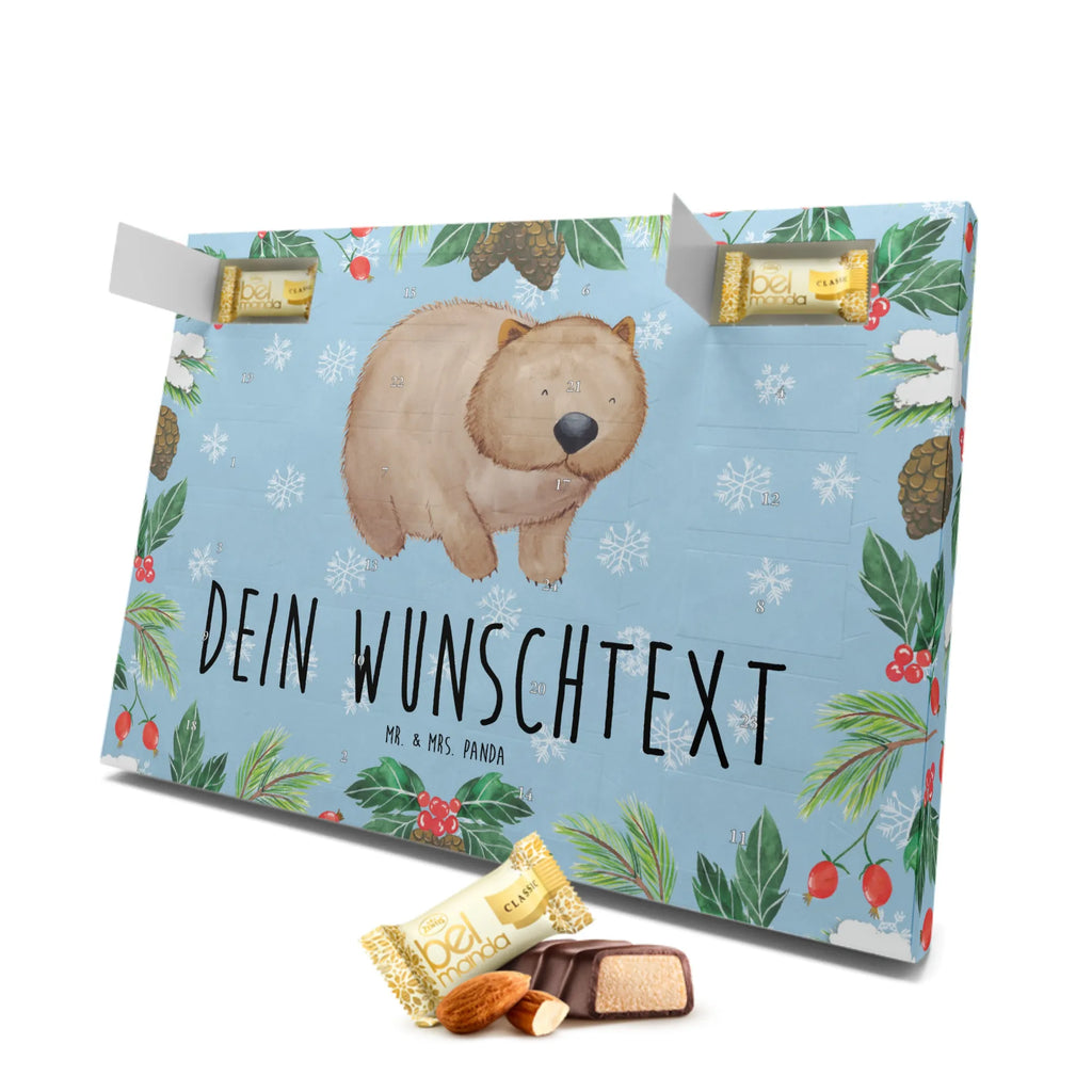 Personalisierter Marzipan Adventskalender Wombat Personalisierter Marzipan Adventskalender, Tiermotive, Gute Laune, lustige Sprüche, Tiere, Wombat, Motivation, Spruch, Australien, Das Leben ist schön