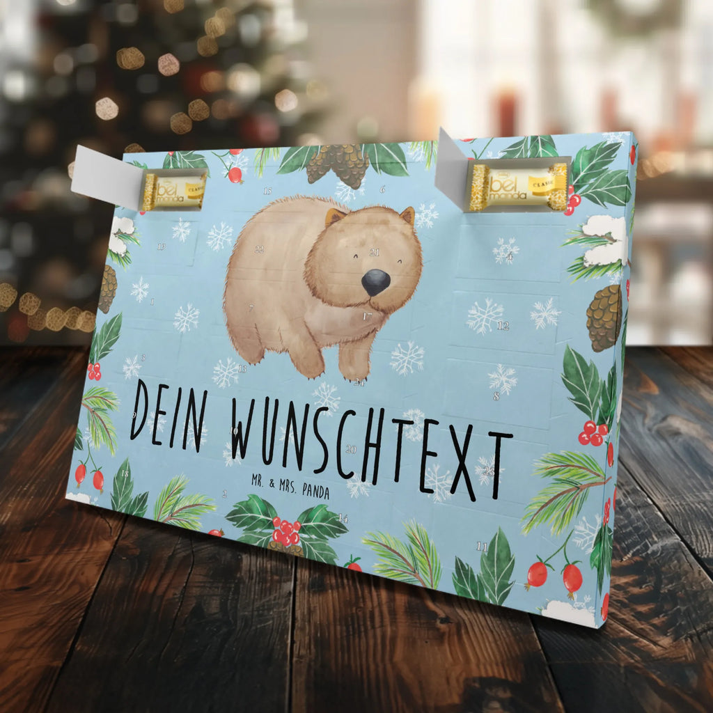Personalisierter Marzipan Adventskalender Wombat Personalisierter Marzipan Adventskalender, Tiermotive, Gute Laune, lustige Sprüche, Tiere, Wombat, Motivation, Spruch, Australien, Das Leben ist schön