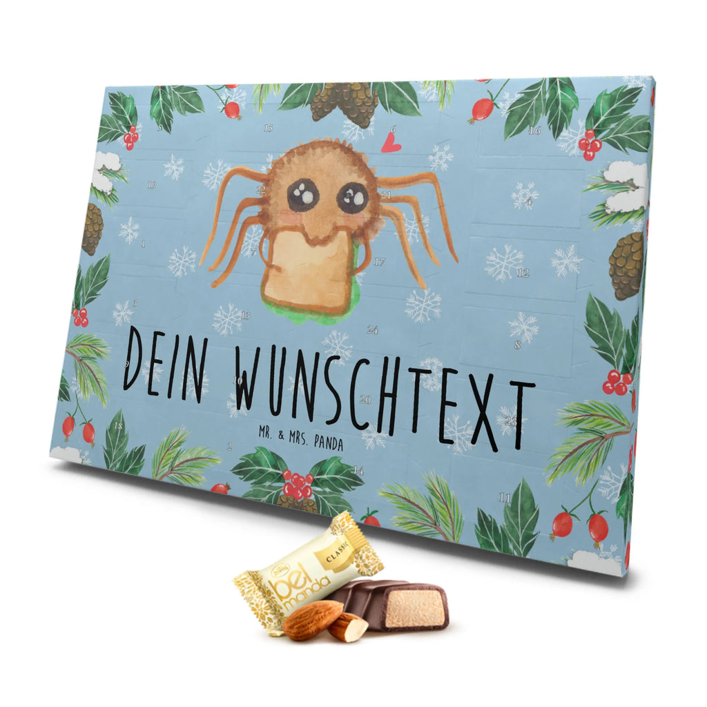 Personalisierter Marzipan Adventskalender Spinne Agathe Sandwich Personalisierter Marzipan Adventskalender, Spinne Agathe, Spinne, Agathe, Videos, Merchandise, Alles wird gut, Verfressen, Hungrig, Mut, Glück, Lebensfreude, Hunger