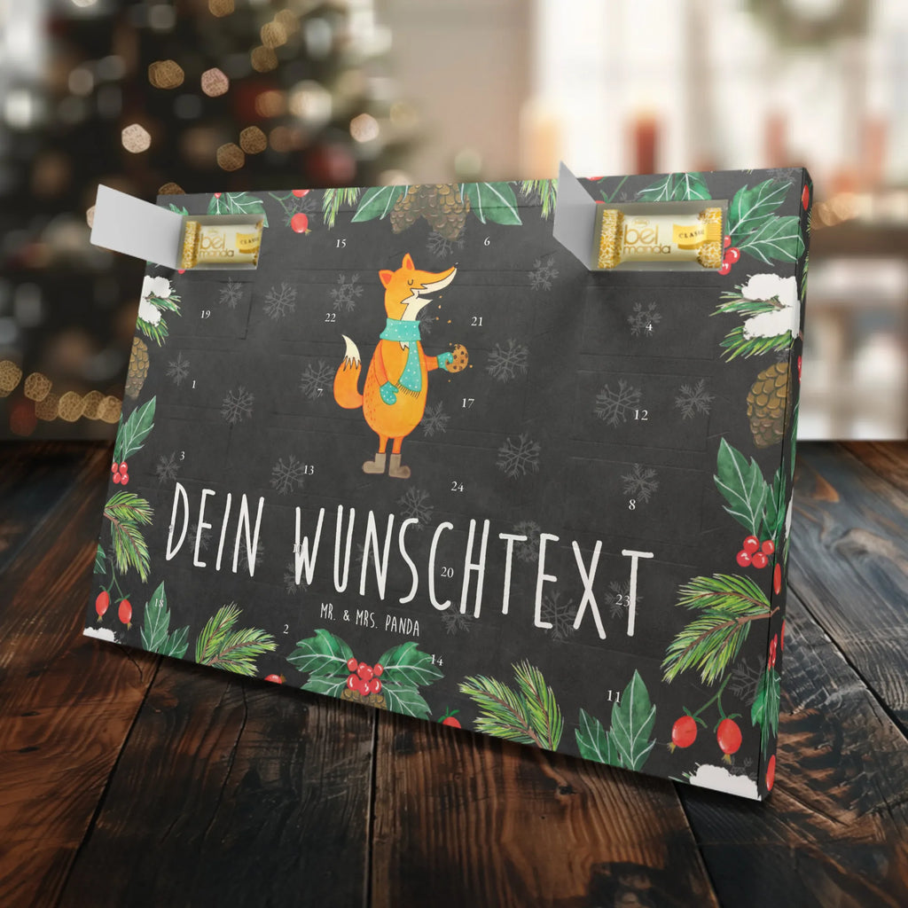 Personalisierter Marzipan Adventskalender Fuchs Keks Personalisierter Marzipan Adventskalender, Fuchs, Weihnachtszeit, Kekse, Liebe, Plätzchen, Füchse, Winter, Backen Spruch, Küche Deko