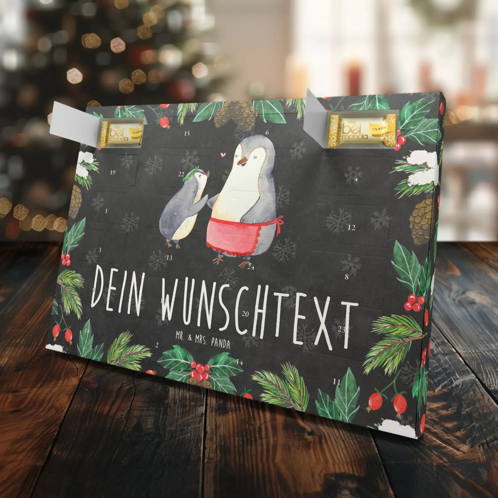 Personalisierter Marzipan Adventskalender Pinguin mit Kind Personalisierter Marzipan Adventskalender, Familie, Vatertag, Muttertag, Bruder, Schwester, Mama, Papa, Oma, Opa, Mutti, Geburststag, Mami, Geschenk, Mutter