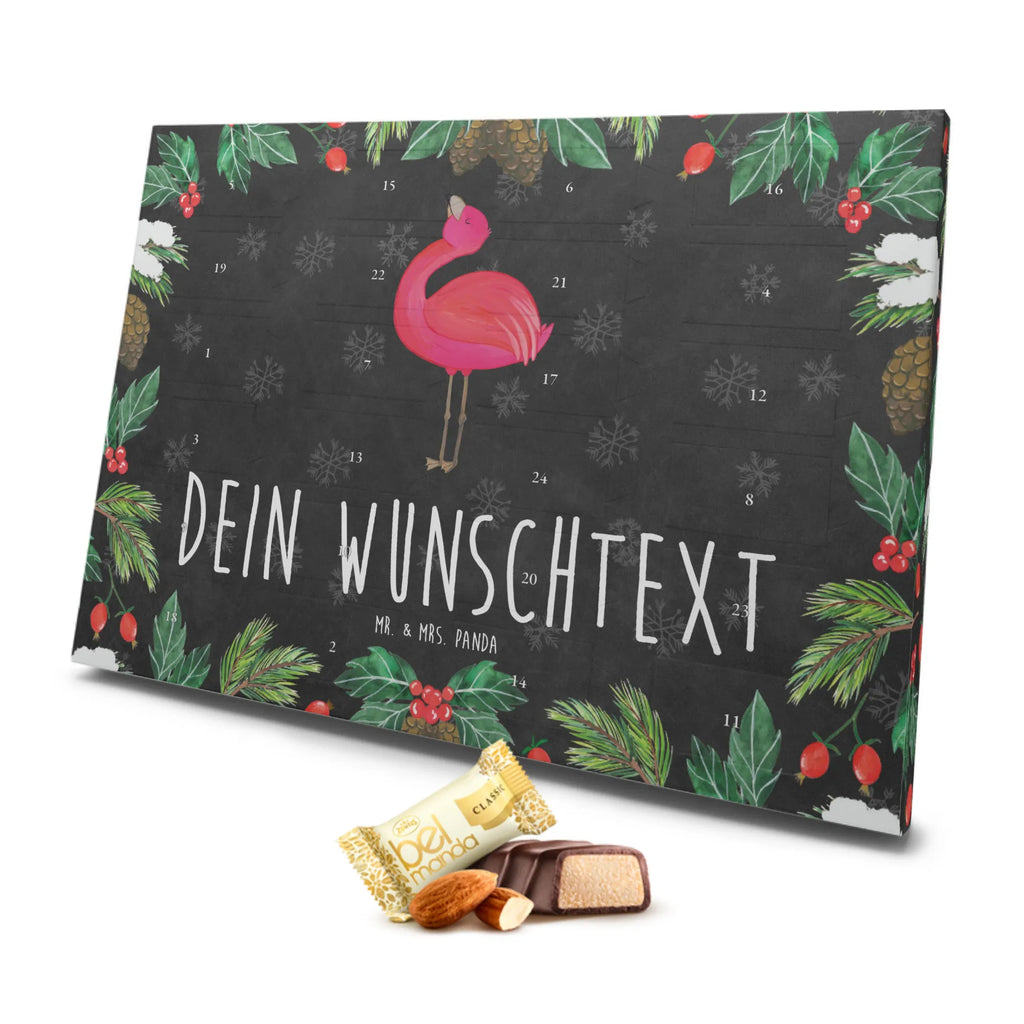 Personalisierter Marzipan Adventskalender Flamingo Stolz Personalisierter Marzipan Adventskalender, Flamingo, Freundin, Tochter, Freude, Schwester, stolz, beste Freundin, Selbstliebe, Mama, Selbstakzeptanz