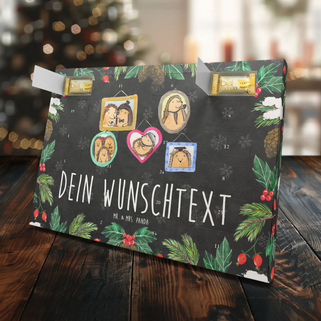 Personalisierter Marzipan Adventskalender Igel Familie Personalisierter Marzipan Adventskalender, Familie, Vatertag, Muttertag, Bruder, Schwester, Mama, Papa, Oma, Opa, Igel, Glück, Zusammenhalt, Bilder, Liebe