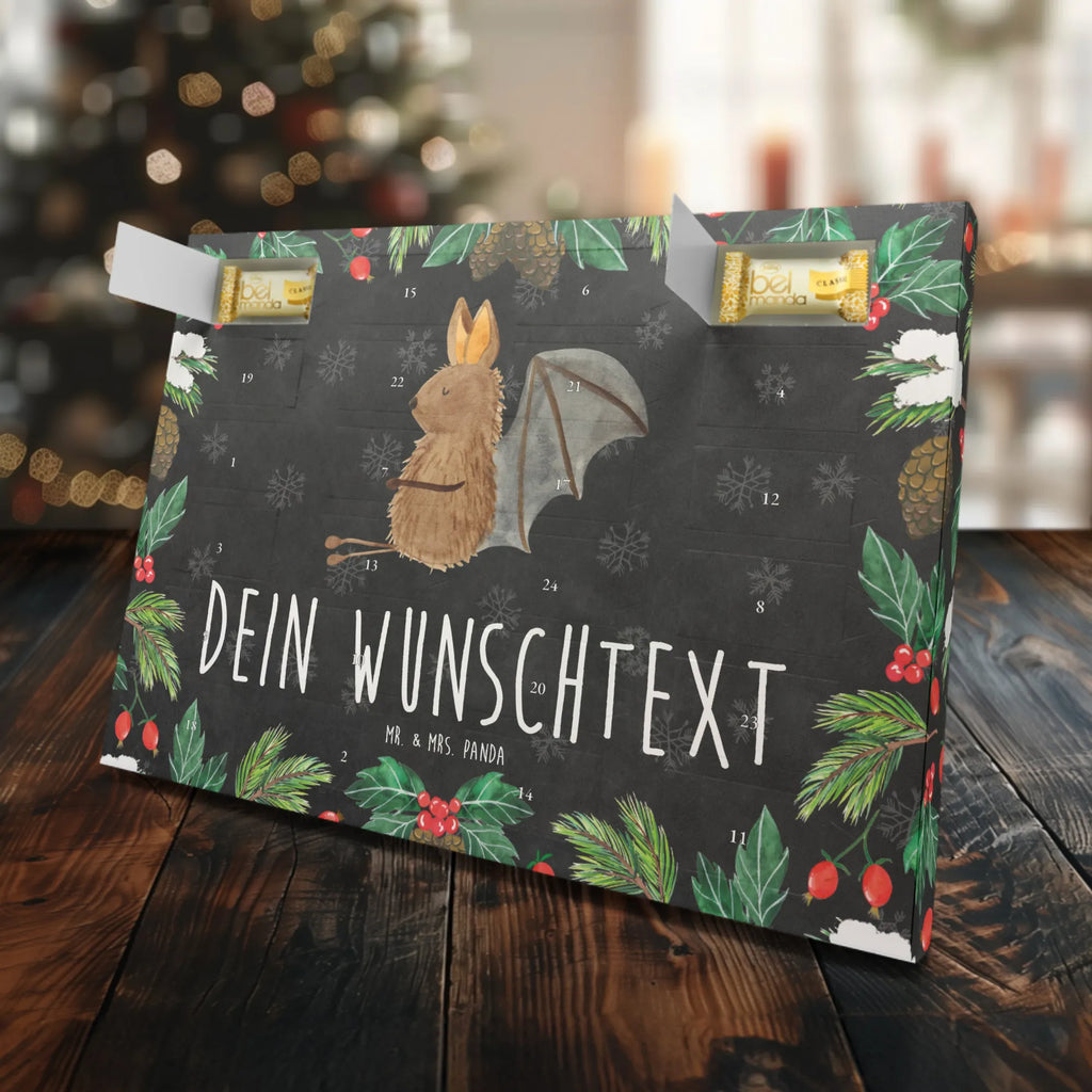 Personalisierter Marzipan Adventskalender Fledermaus Sitzen Personalisierter Marzipan Adventskalender, Tiermotive, Gute Laune, lustige Sprüche, Tiere, Motivation, Fledermaus, entspannen, Fledermäuse