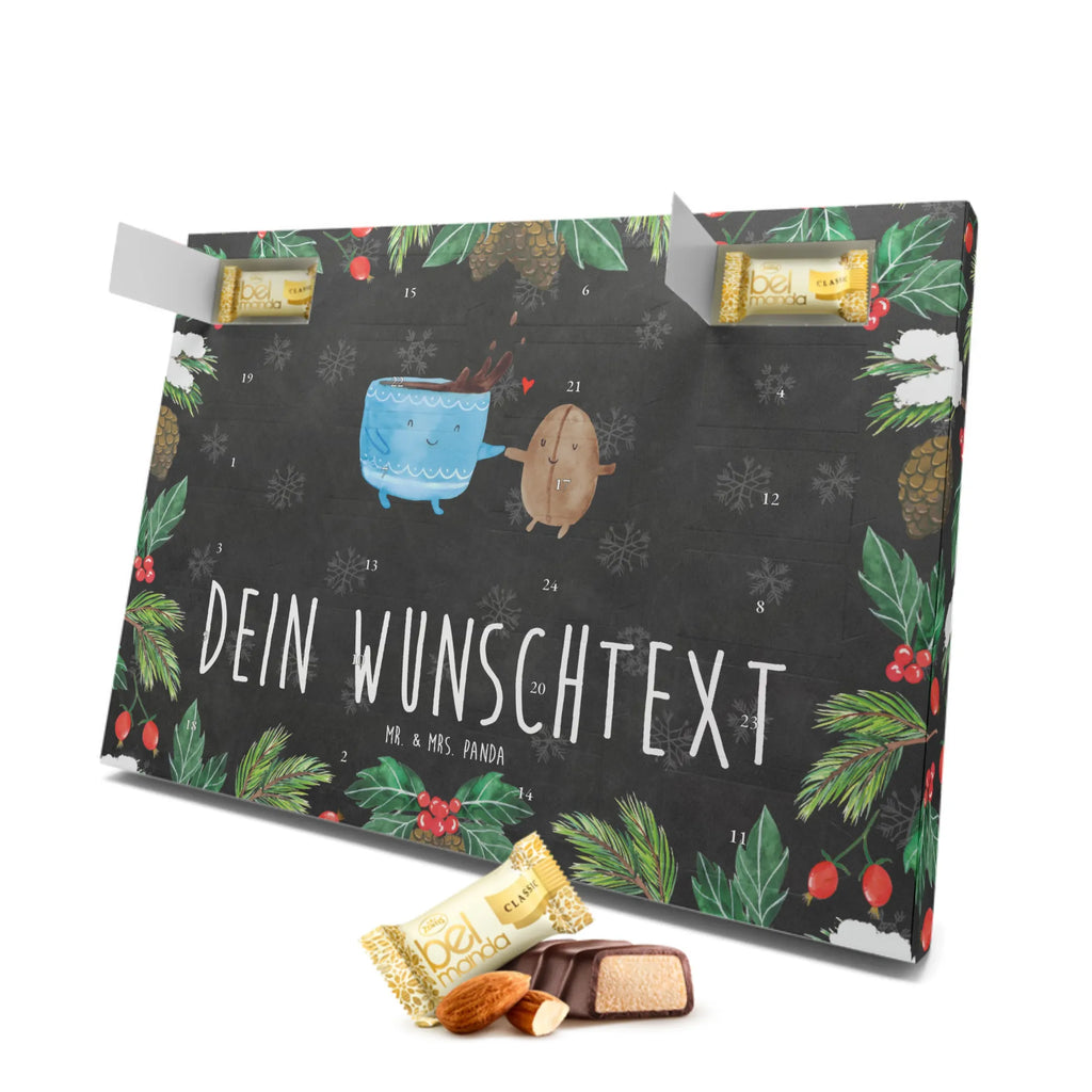 Personalisierter Marzipan Adventskalender Kaffee Bohne Personalisierter Marzipan Adventskalender, Tiermotive, Gute Laune, lustige Sprüche, Tiere, Kaffeebohne, Genuss, Kaffee, Glück, Zufriedenheit