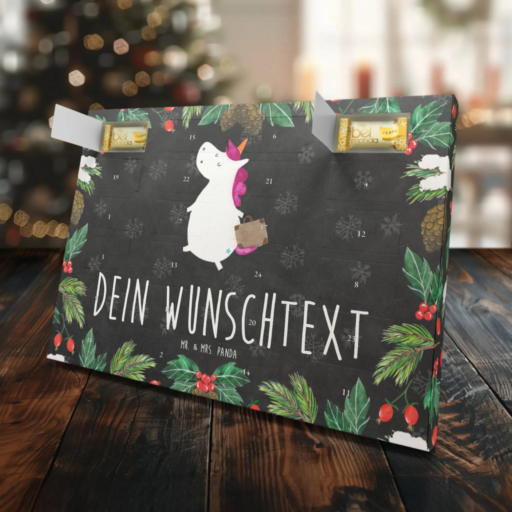 Personalisierter Marzipan Adventskalender Einhorn Koffer Personalisierter Marzipan Adventskalender, Einhorn, Einhörner, Einhorn Deko, Unicorn, Verreisen, albern, Kind, Reise, lustig, Spaß, witzig, Koffer, Gepäck, unicorn, Erwachsen, Abenteuer