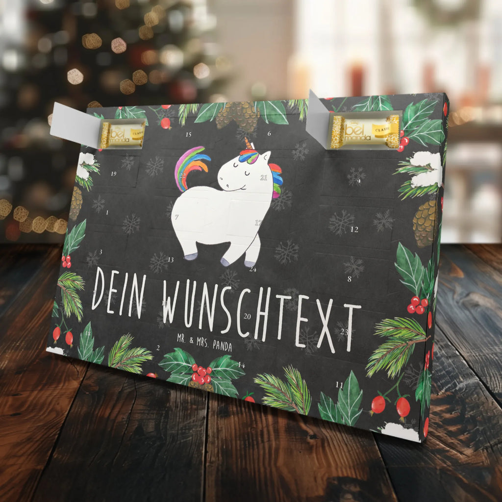 Personalisierter Marzipan Adventskalender Einhorn Stolzieren Personalisierter Marzipan Adventskalender, Einhorn, Einhörner, Einhorn Deko, Unicorn, Reiten, Reiter, Pferd, Freundin, anders, Geschenk, bunt, stolz