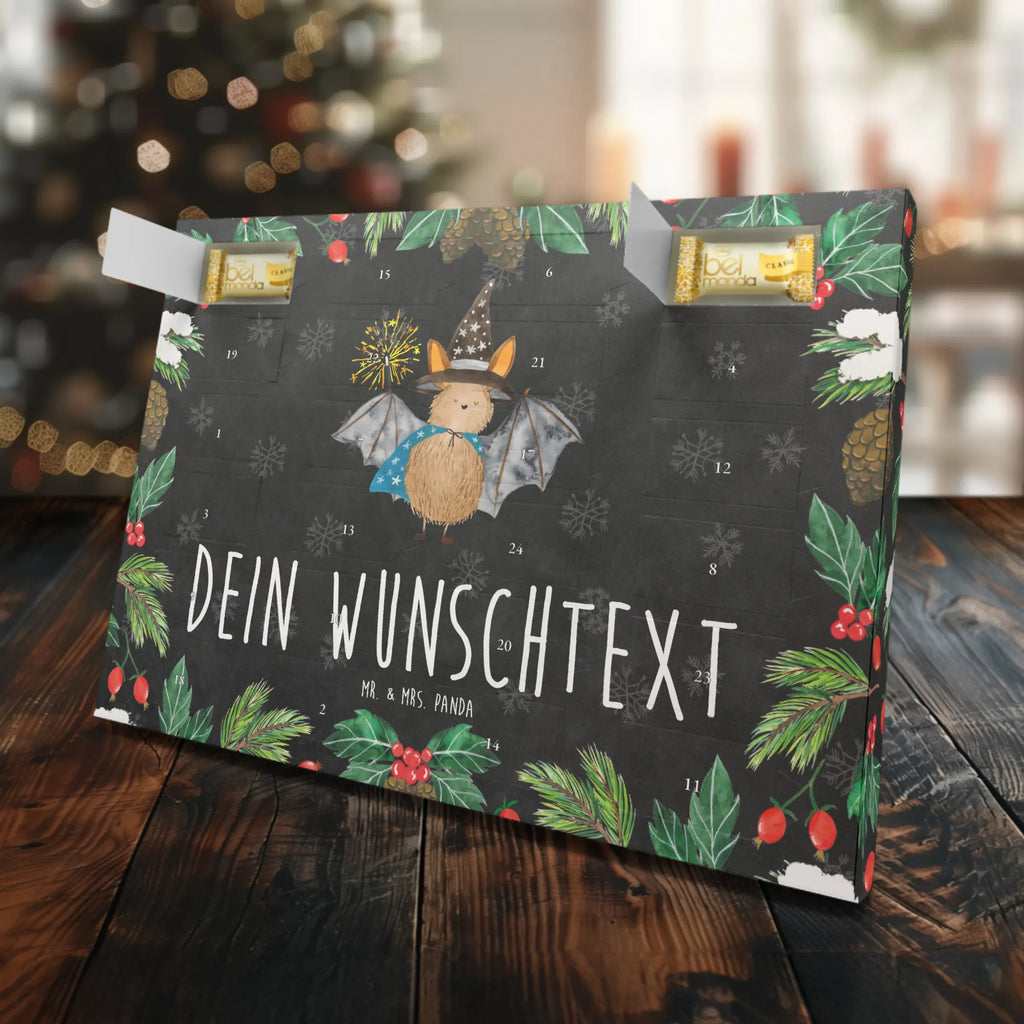 Personalisierter Marzipan Adventskalender Fledermaus Zauberer Personalisierter Marzipan Adventskalender, Tiermotive, Gute Laune, lustige Sprüche, Tiere, Fledermaus, Zauberer, Magier, Frauen, Fledermäuse, reinsteigern