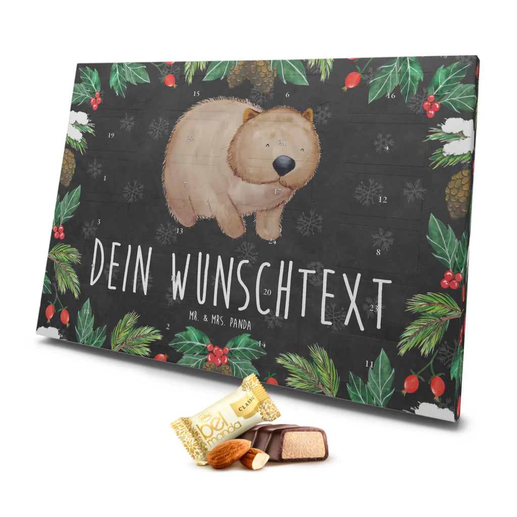 Personalisierter Marzipan Adventskalender Wombat Personalisierter Marzipan Adventskalender, Tiermotive, Gute Laune, lustige Sprüche, Tiere, Wombat, Motivation, Spruch, Australien, Das Leben ist schön