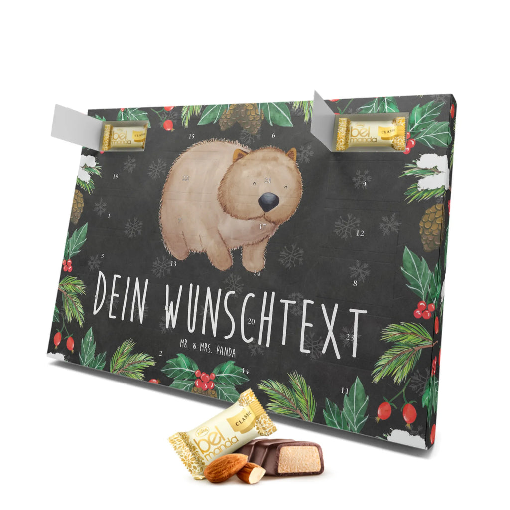 Personalisierter Marzipan Adventskalender Wombat Personalisierter Marzipan Adventskalender, Tiermotive, Gute Laune, lustige Sprüche, Tiere, Wombat, Motivation, Spruch, Australien, Das Leben ist schön