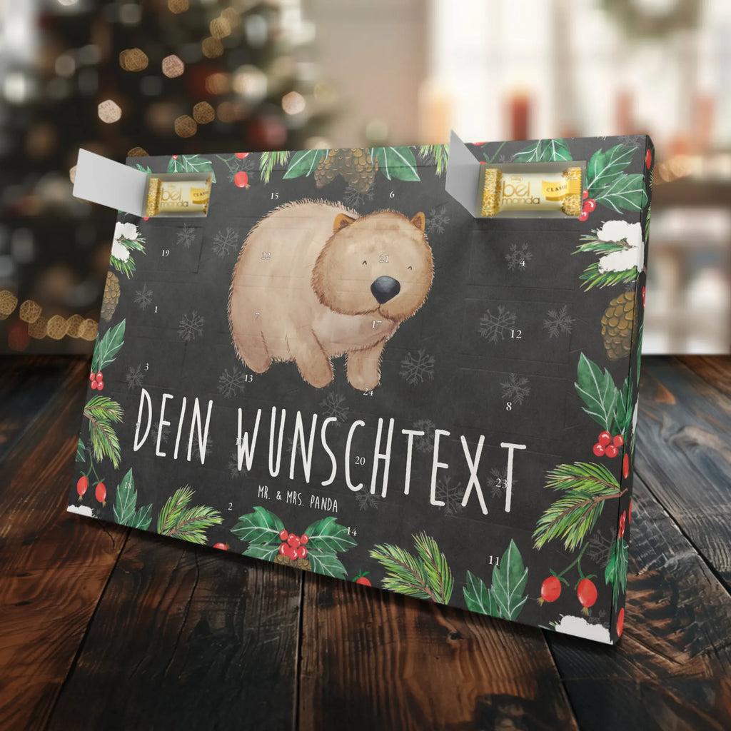 Personalisierter Marzipan Adventskalender Wombat Personalisierter Marzipan Adventskalender, Tiermotive, Gute Laune, lustige Sprüche, Tiere, Wombat, Motivation, Spruch, Australien, Das Leben ist schön