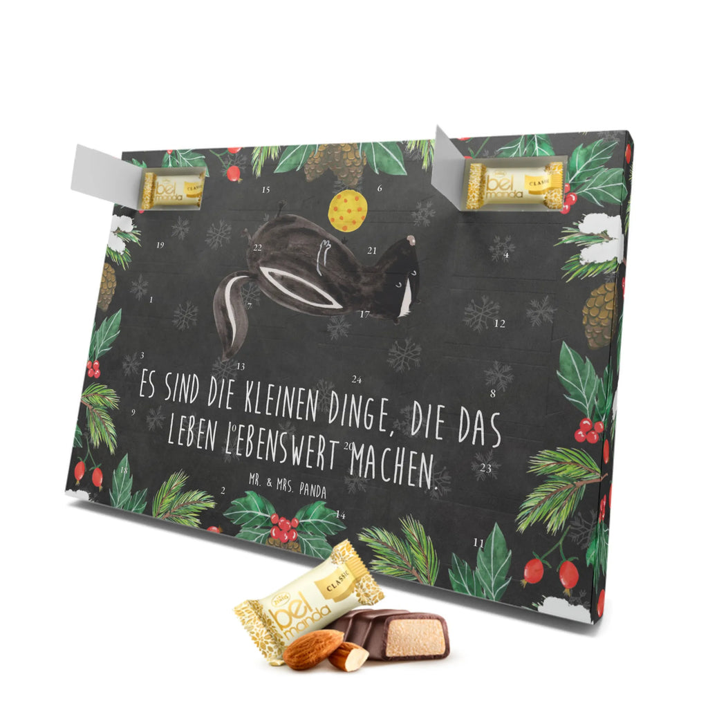 Marzipan Adventskalender Stinktier Ball Marzipan Adventskalender, Stinktier, Skunk, Wildtier, verspielt, Raubtier, Weisheit, Stinki, Stinker