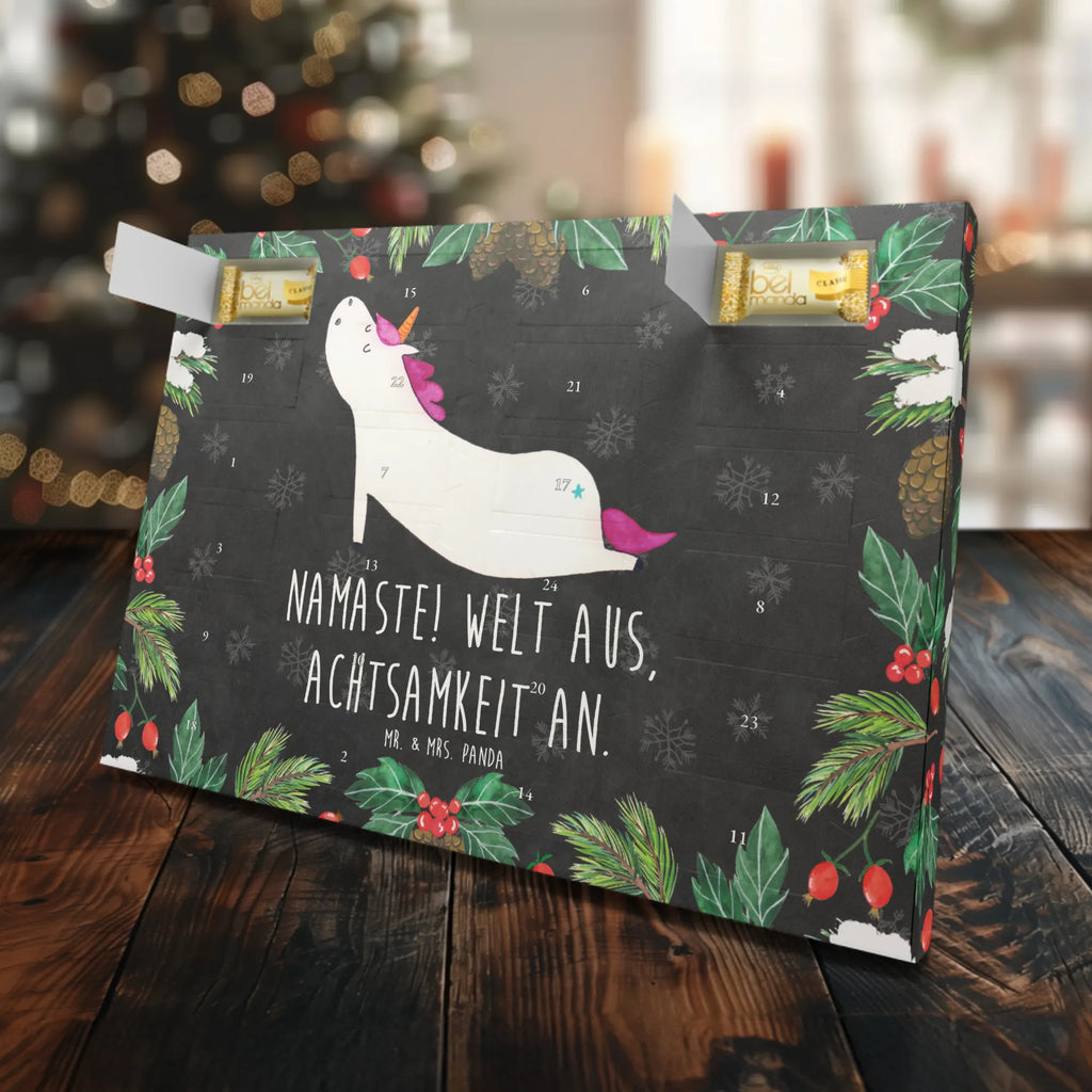 Marzipan Adventskalender Einhorn Yoga Marzipan Adventskalender, Einhorn, Einhörner, Einhorn Deko, Unicorn, lustig, Entspannung, Yoga, Sport, süß, Joga, Yogamatte, witzig, Achtsamkeit, Namaste