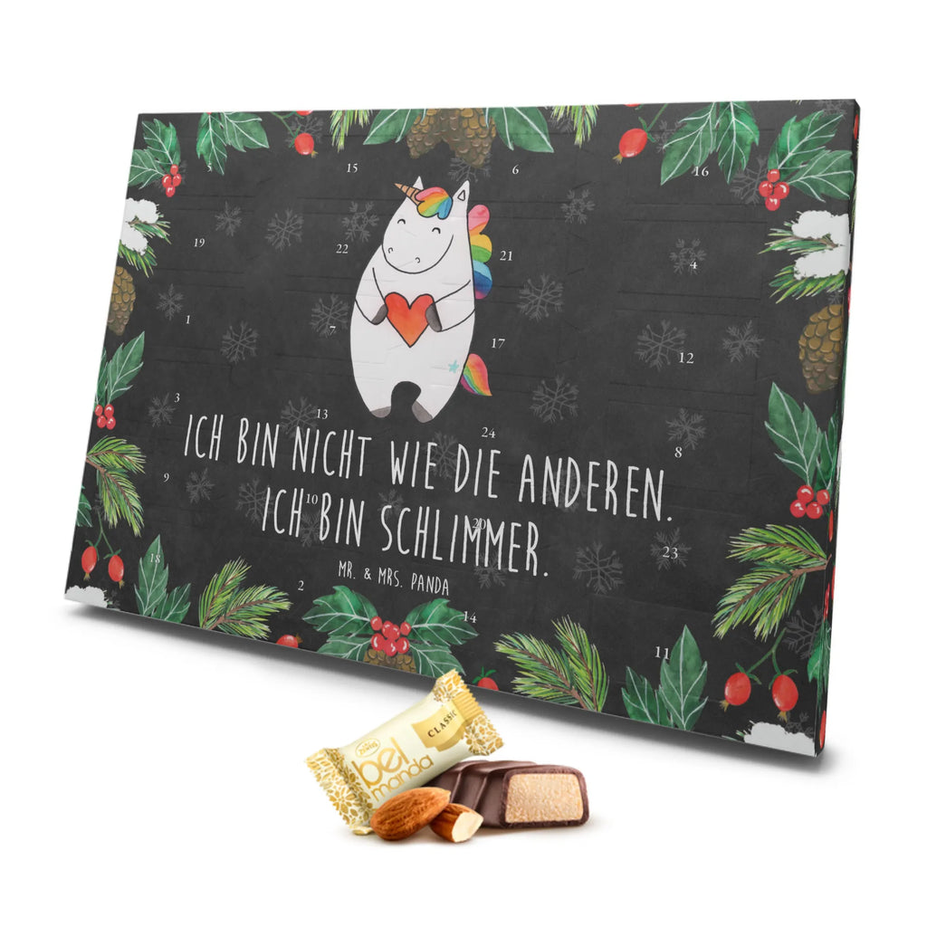 Marzipan Adventskalender Einhorn Herz Marzipan Adventskalender, Einhorn, Einhörner, Einhorn Deko, Unicorn, schlimm, witzig, bunt, böse, anders, lustig, Freundin, Herz