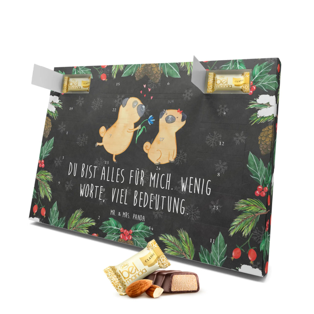 Marzipan Adventskalender Mops Verliebt Marzipan Adventskalender, Hund, Hundemotiv, Haustier, Hunderasse, Tierliebhaber, Hundebesitzer, Sprüche, Liebe, Möpse, Hundeliebe, verliebt, Partner, Liebesspruch. Verlobt, Geschenk Freund, Mops