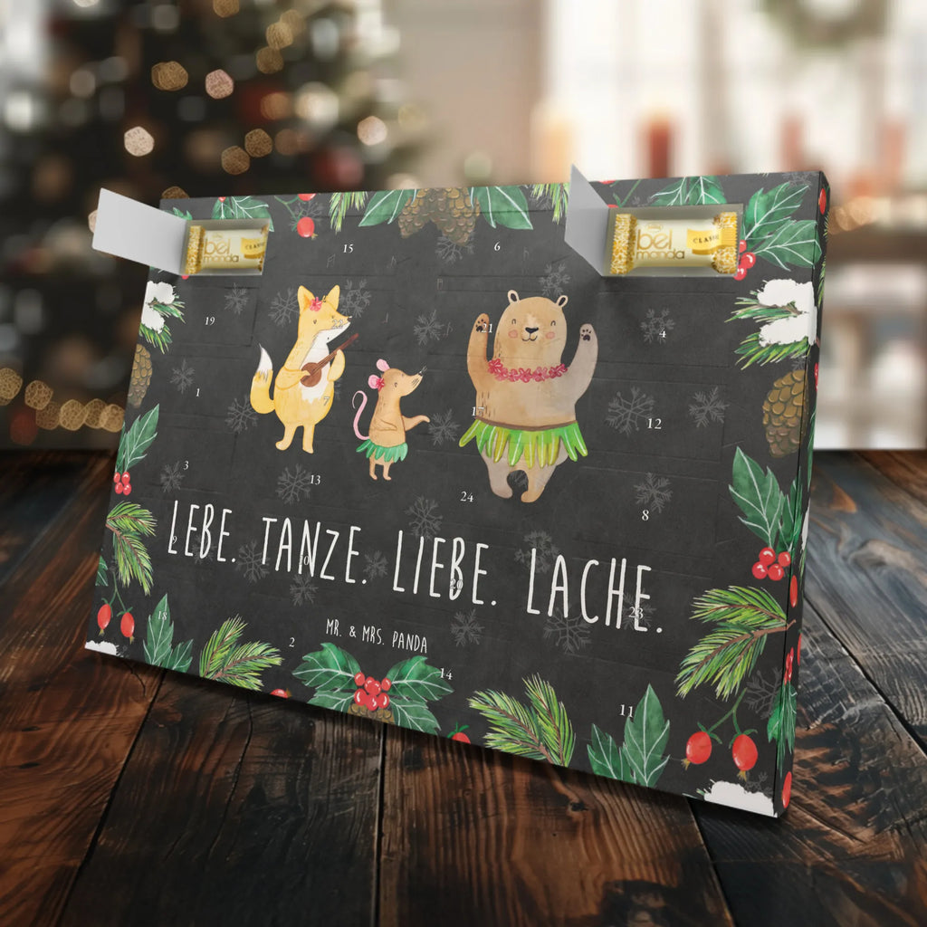 Marzipan Adventskalender Waldtiere Aloha Marzipan Adventskalender, Tiermotive, Gute Laune, lustige Sprüche, Tiere, Lachen, Waldtiere, Bär, Aloha, Wald, Igel, Musik, Leben, Tanzen, Hase
