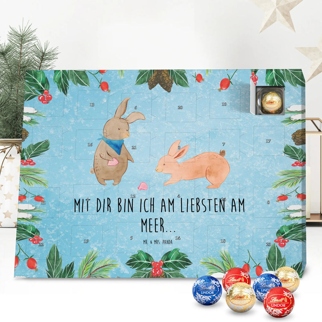 Chocolate advent calendar Bunnies with seashell Father's Day, Mother's Day, rabbits, girlfriends, collecting shells, girlfriend, shells, best friend