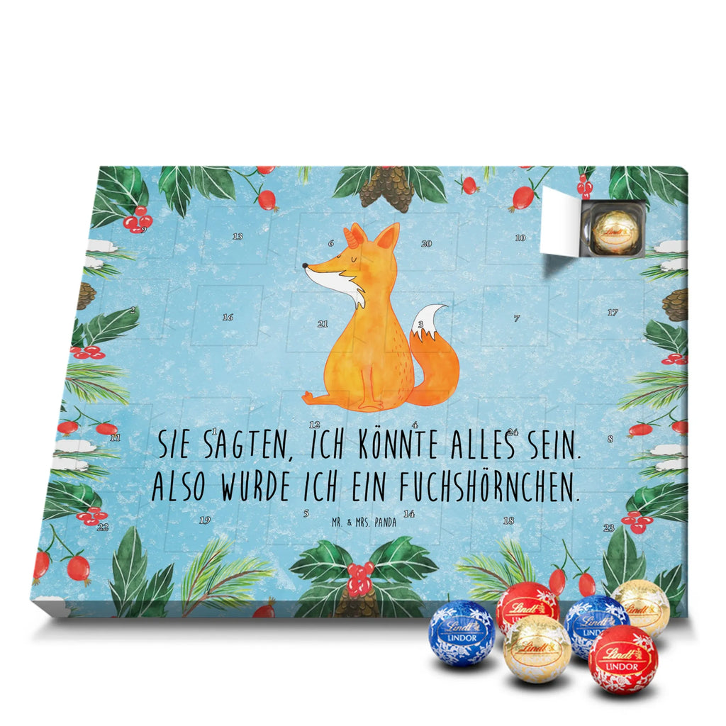 Chocolate advent calendar unicorn Wish foxes, fox horns