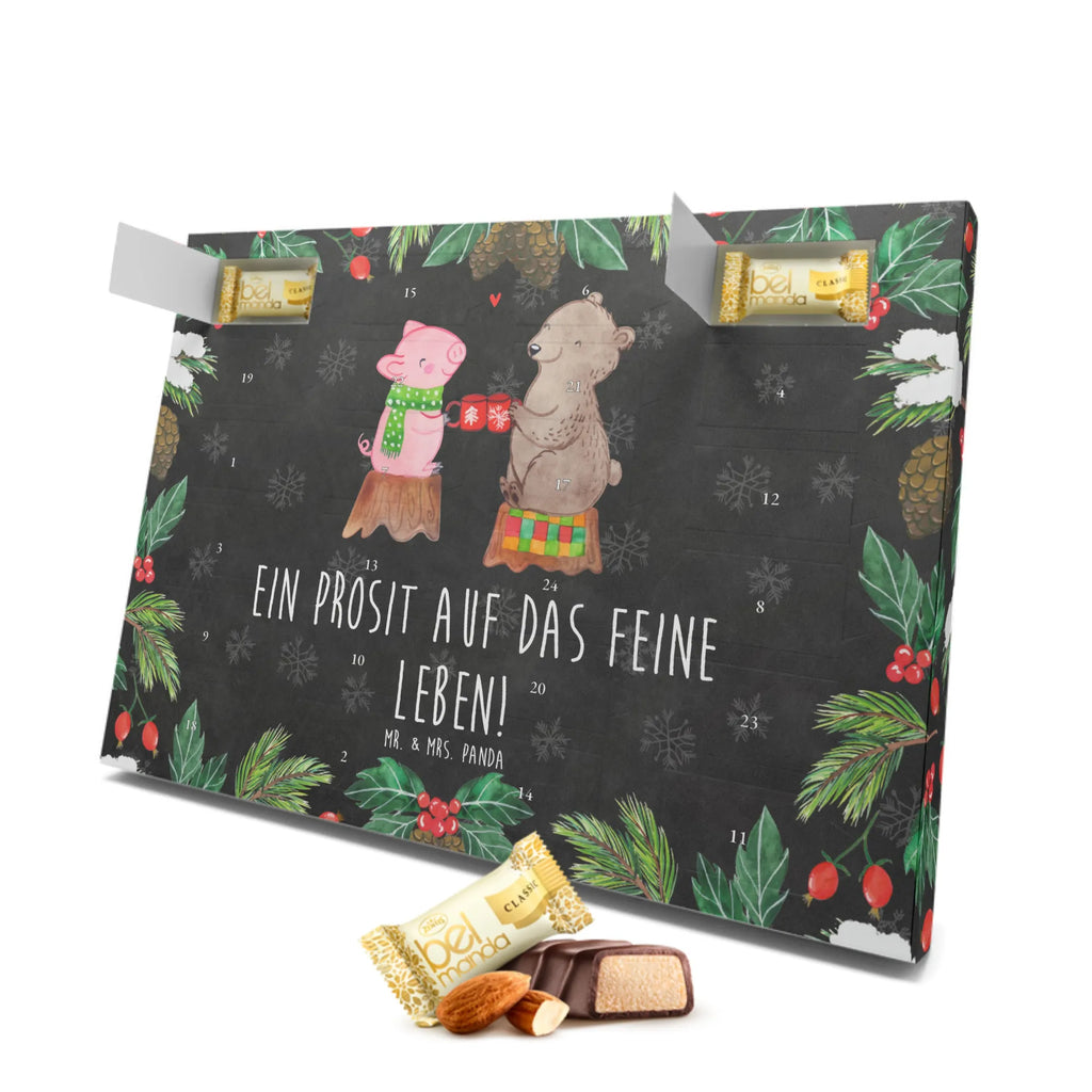 Marzipan Adventskalender Glühschwein Sause Marzipan Adventskalender, Winter, Weihnachten, Weihnachtsdeko, Nikolaus, Advent, Heiligabend, Wintermotiv, Alles Gute, Prost, Weihnachtszeit, Bär, Schwein