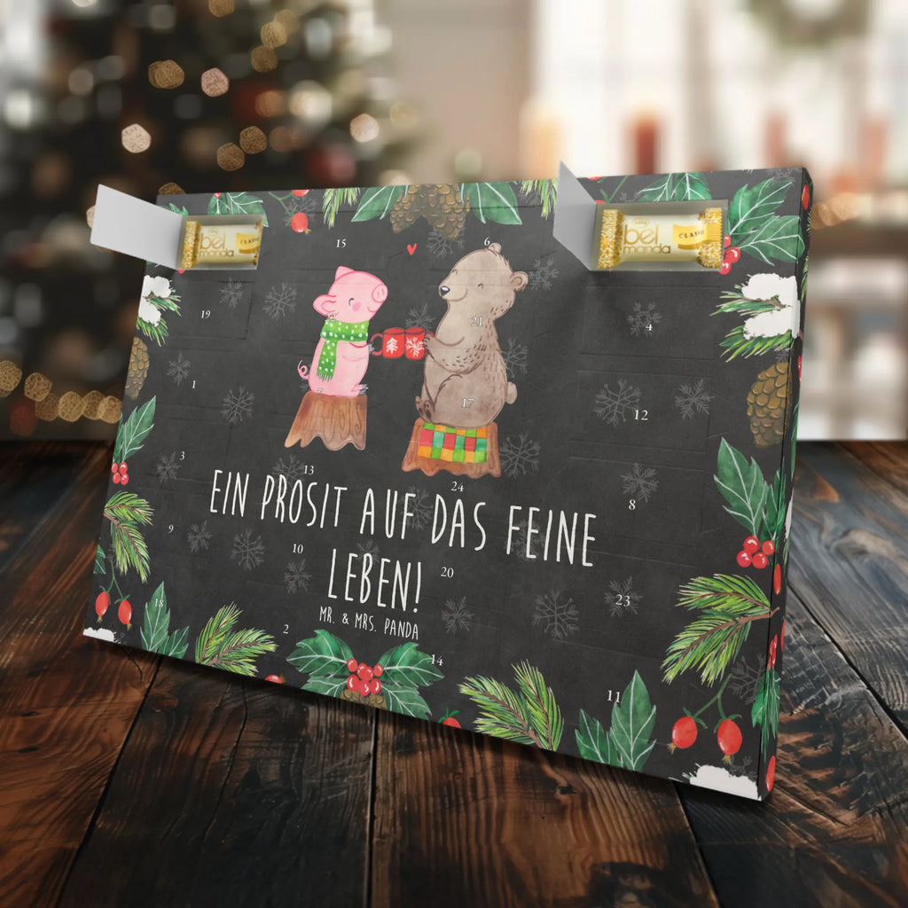 Marzipan Adventskalender Glühschwein Sause Marzipan Adventskalender, Winter, Weihnachten, Weihnachtsdeko, Nikolaus, Advent, Heiligabend, Wintermotiv, Alles Gute, Prost, Weihnachtszeit, Bär, Schwein