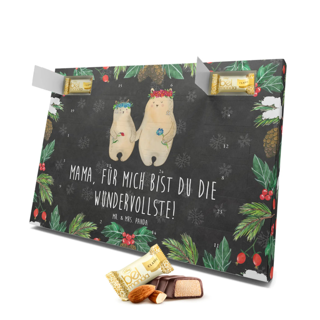 Marzipan Adventskalender Bären mit Blumenkranz Marzipan Adventskalender, Familie, Vatertag, Muttertag, Bruder, Schwester, Mama, Papa, Oma, Opa, weltbeste Mama, Tochter, Lieblingsmensch, Mutti, Mami, Mutter, beste Mutter, Töchter, Kinder, Kind, Lieblingsmama, Bär, Geschenk Mama. Muttertag, Family, Vorbild, Bären