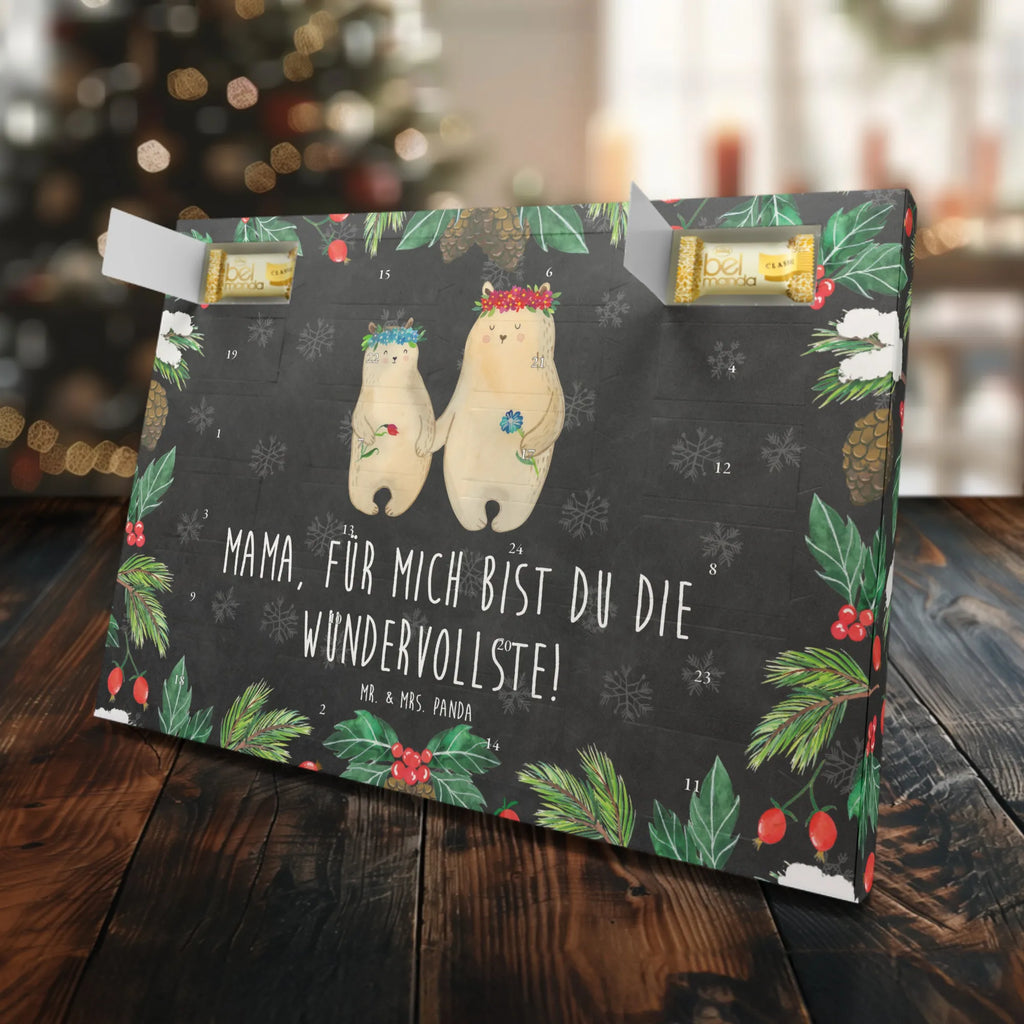 Marzipan Adventskalender Bären mit Blumenkranz Marzipan Adventskalender, Familie, Vatertag, Muttertag, Bruder, Schwester, Mama, Papa, Oma, Opa, weltbeste Mama, Tochter, Lieblingsmensch, Mutti, Mami, Mutter, beste Mutter, Töchter, Kinder, Kind, Lieblingsmama, Bär, Geschenk Mama. Muttertag, Family, Vorbild, Bären