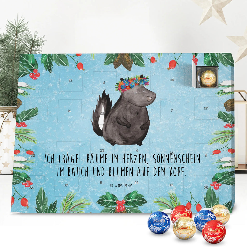 Chocolate advent calendar skunk Girl Laugh, Predator, Wild animal, Stinky, Live