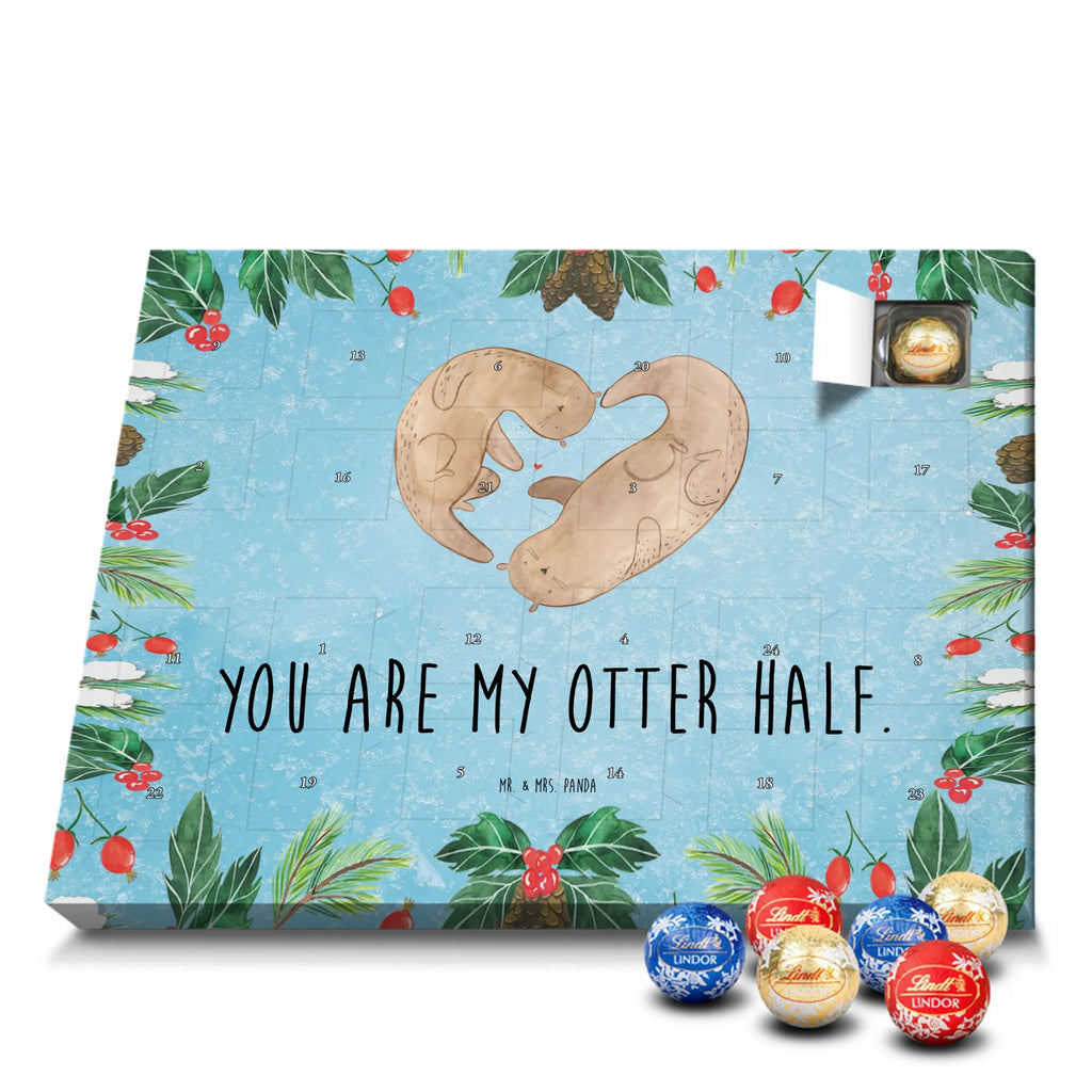 Chocolate advent calendar otter Heart mammal, predator, gifts for people in love, gift ideas for animal lovers, animal, aquatic animal, marten, otter gifts, water mammal, water, water animal, sea otter, animal lover, European otter, baby otter, heart, anniversary, love gift, life together, wedding day, proof of love, better half