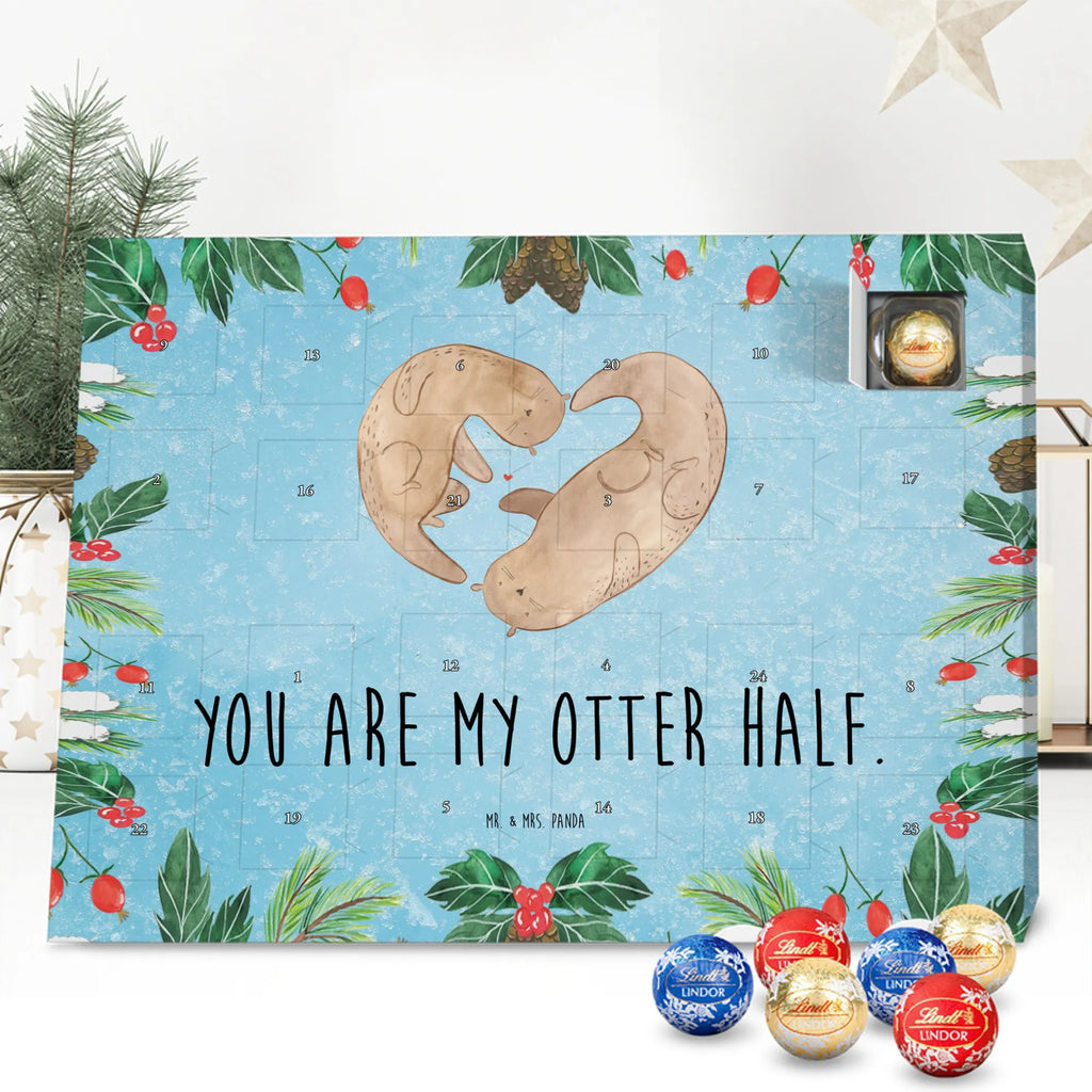 Chocolate advent calendar otter Heart mammal, predator, gifts for people in love, gift ideas for animal lovers, animal, aquatic animal, marten, otter gifts, water mammal, water, water animal, sea otter, animal lover, European otter, baby otter, heart, anniversary, love gift, life together, wedding day, proof of love, better half
