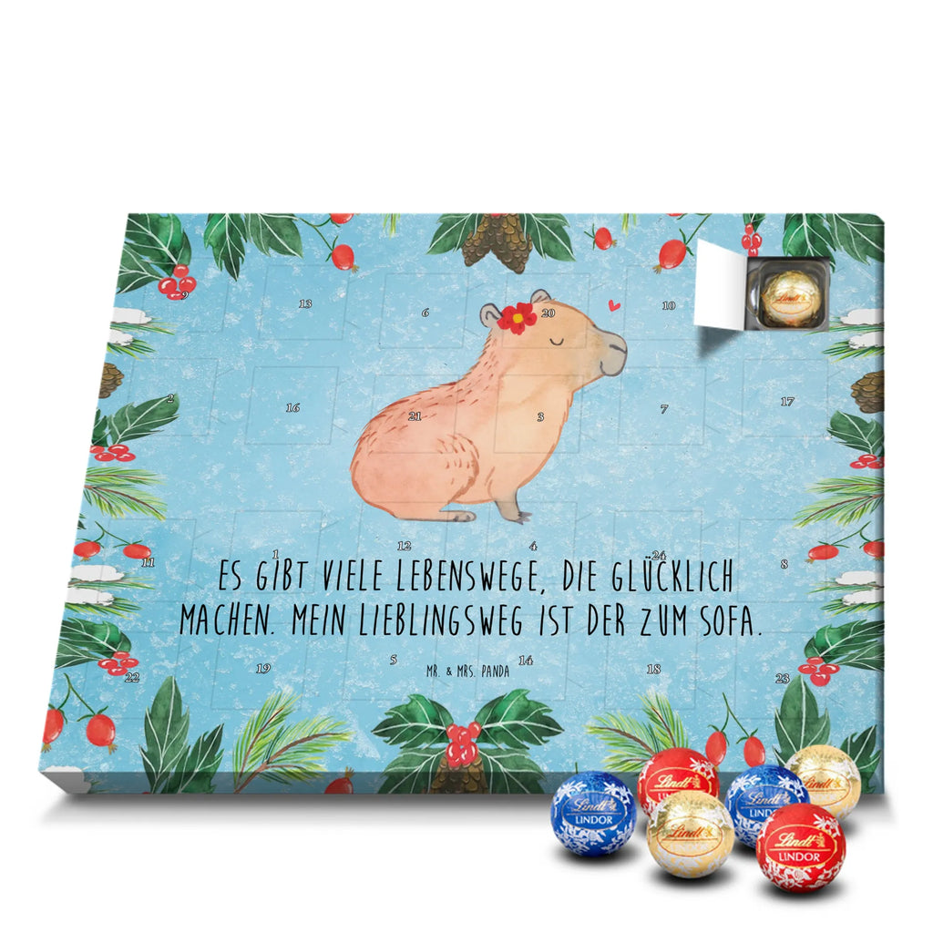 Chocolate advent calendar Capybara flower card, gift ideas, gifts, animal lover, special gifts, cute animal motives, hand drawn, small animals, good mood, cute, funny sayings