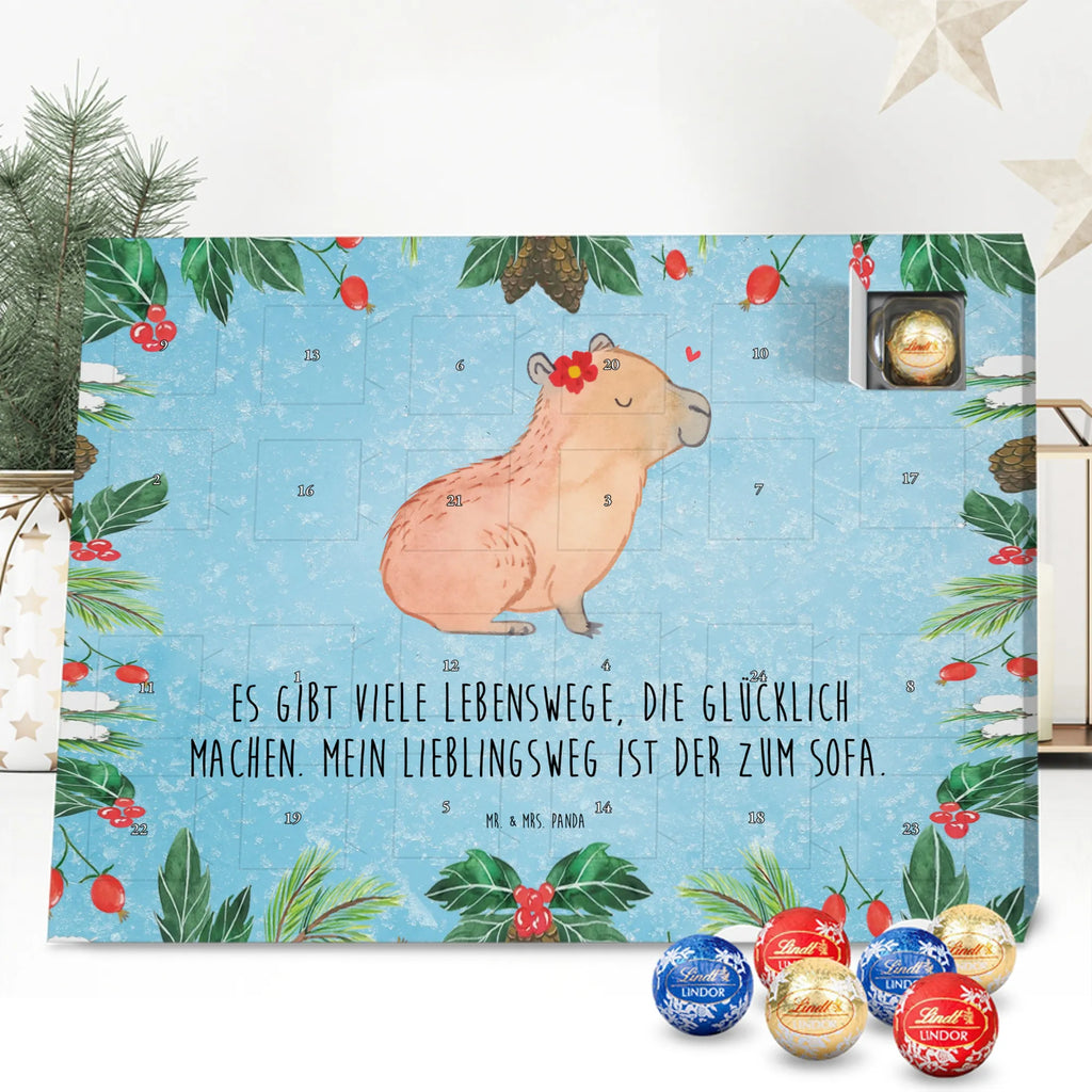 Chocolate advent calendar Capybara flower card, gift ideas, gifts, animal lover, special gifts, cute animal motives, hand drawn, small animals, good mood, cute, funny sayings