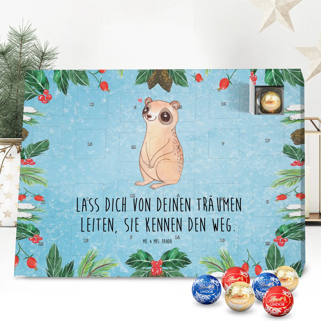 Chocolate advent calendar Slow loris Happy gift ideas, gifts, small animals, good mood, cute, funny sayings, cute animal motives, hand drawn, special gifts, card, animal lover