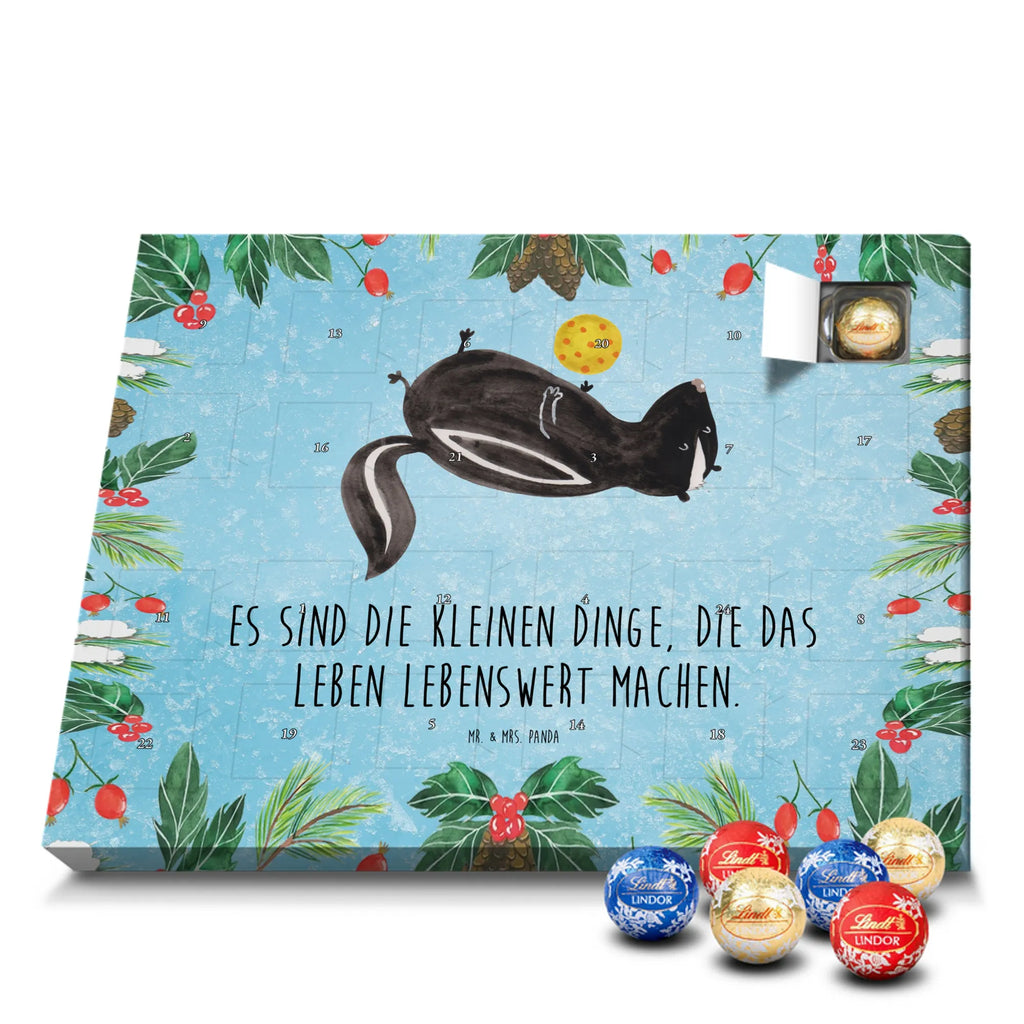Chocolate advent calendar skunk ball wisdom, playful, predator, stinky, wild animal