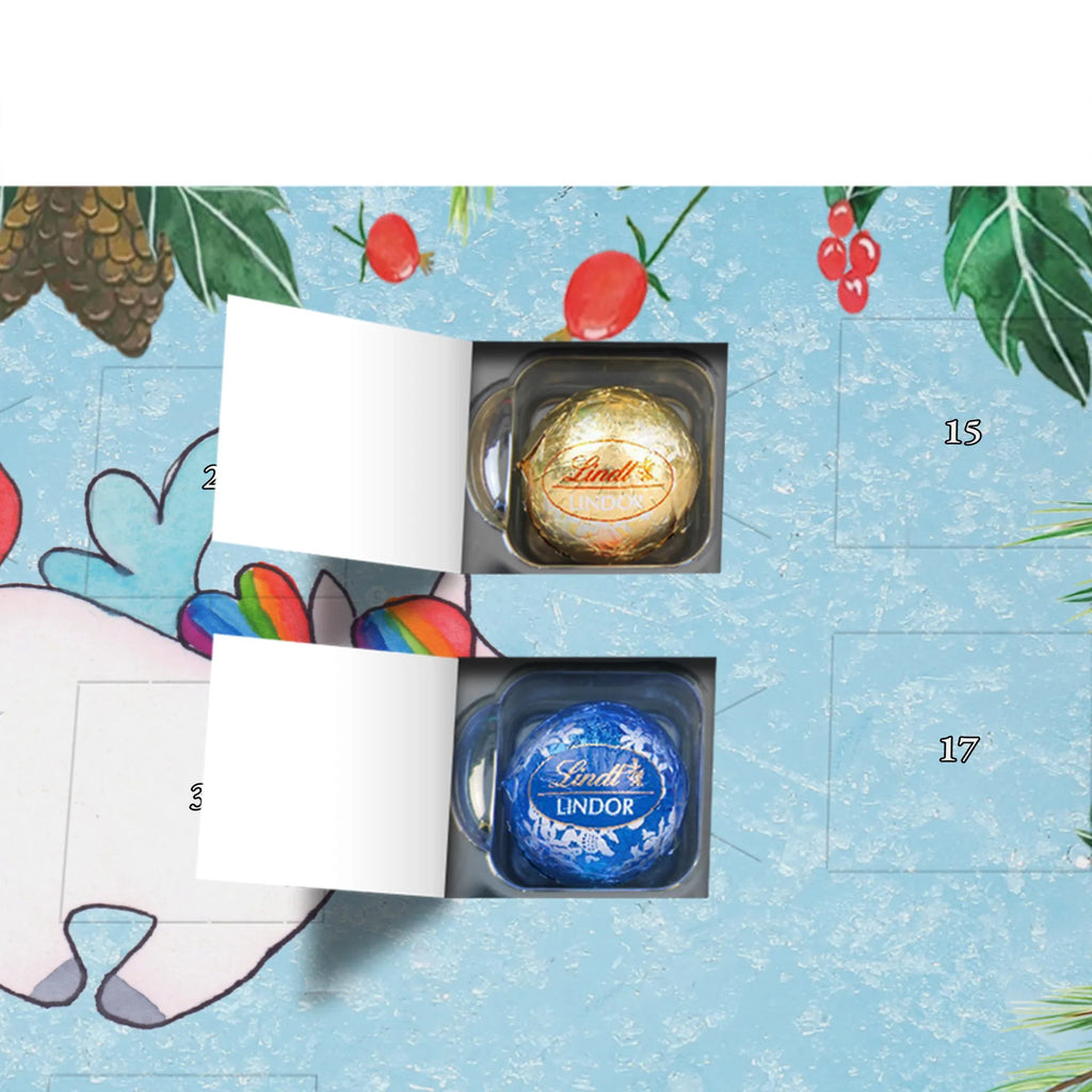 Chocolate advent calendar unicorn Pegasus growing up, pegasus, rainbow, reality, playing, unicorn love, saying fun