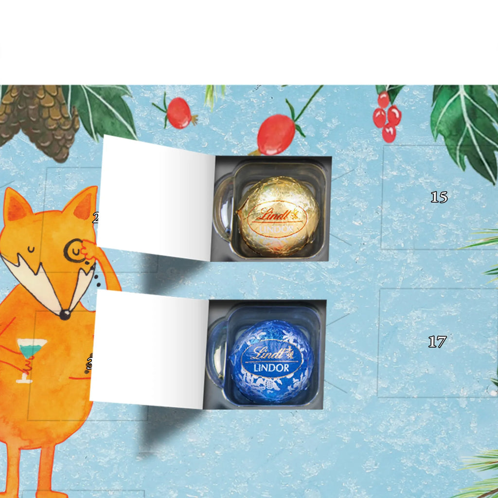Chocolate advent calendar Fox lord forest wildlife, clever as a fox, foxes, animal lover, words of consolation, motivation saying, problem solving, lovesickness gift, saying funny