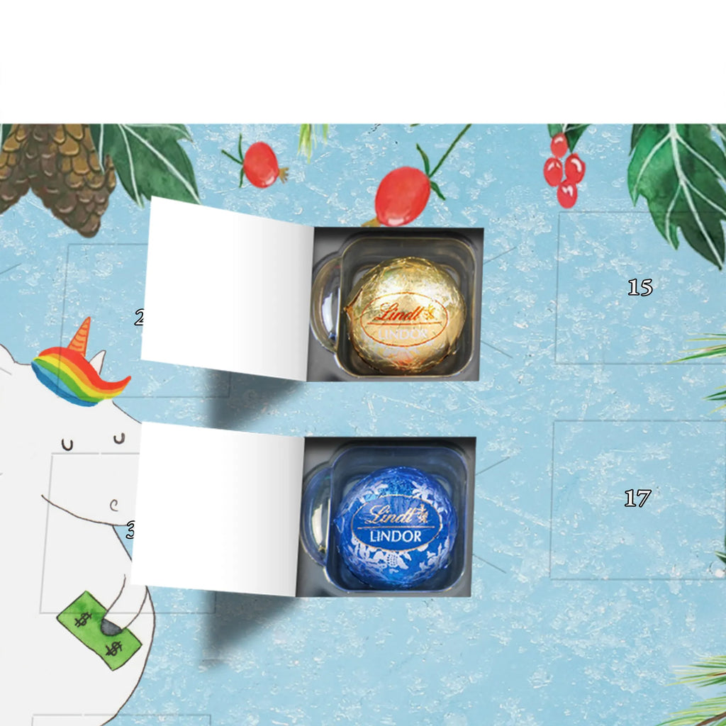 Chocolate advent calendar unicorn balloon fun, lifelong, girlfriend, balloon, joy, money, saying, gift