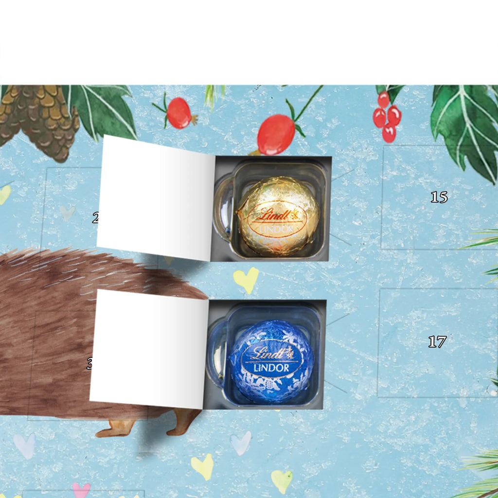 Chocolate advent calendar Hedgehog hearts gift ideas, gifts, small animals, good mood, cute, funny sayings, cute animal motives, hand drawn, special gifts, card, animal lover, kiss, heart, hearts, trust