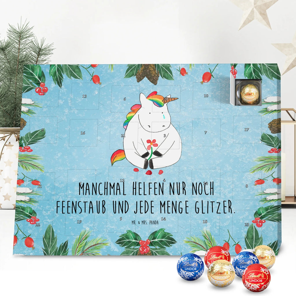Chocolate advent calendar unicorn Sad friends, Friendship, consoling, grief, greeting card, flower