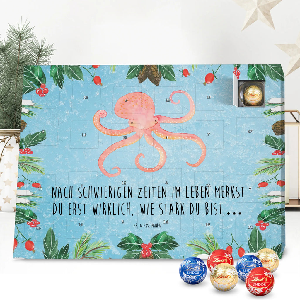 Chocolate advent calendar Squid gift ideas, gifts, small animals, good mood, cute, funny sayings, cute animal motives, hand drawn, special gifts, card, animal lover, octopus, ocean, squid, arms, sea animal, water