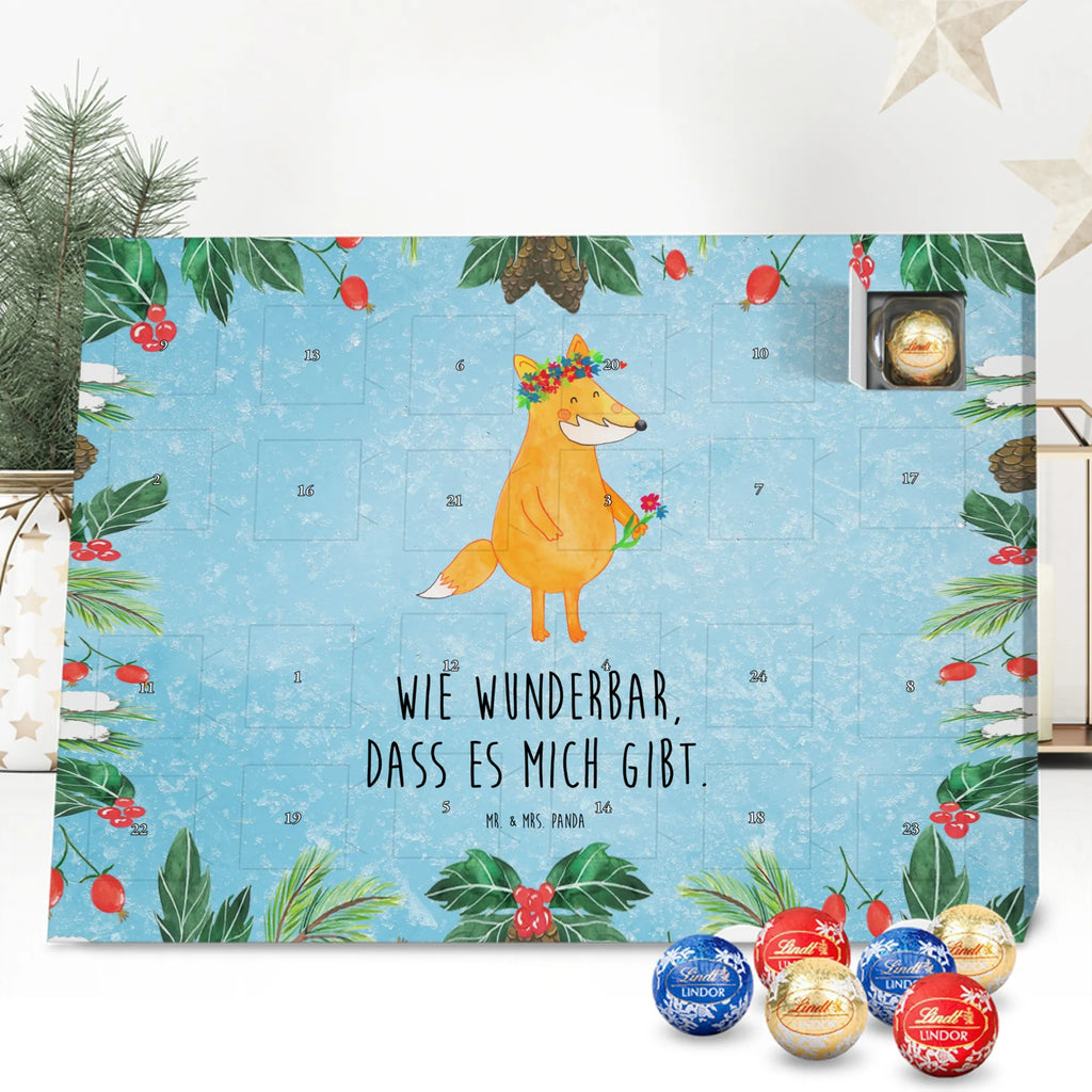 Chocolate advent calendar Fox Flower forest wildlife, clever as a fox, foxes, animal lover, fox girl, flower, flower girl, girlfriends, self-love, me, girlfriend, proof of love, flowers, joy