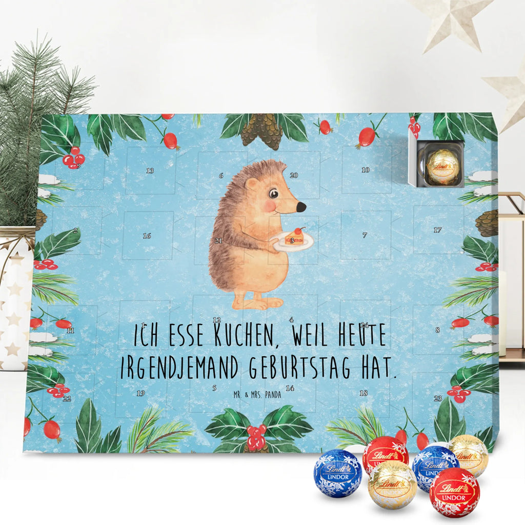 Chocolate advent calendar Hedgehog piece of cake gift ideas, gifts, small animals, good mood, cute, funny sayings, cute animal motives, hand drawn, special gifts, card, animal lover, birthday cake, invitation party, bake cake, food saying, baking gift, cake