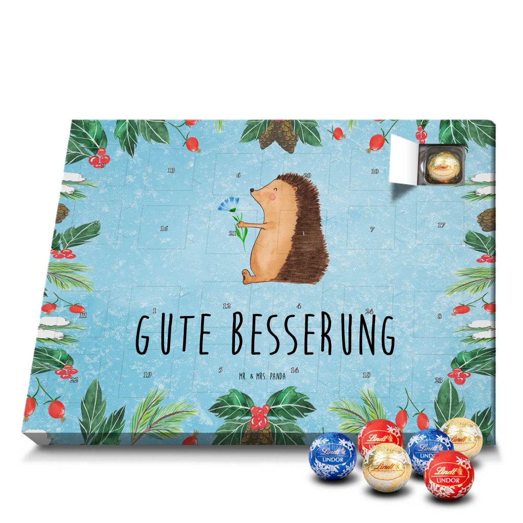 Chocolate advent calendar Hedgehog Flower gift ideas, gifts, small animals, good mood, cute, funny sayings, cute animal motives, hand drawn, special gifts, card, animal lover, hospital, illness, get well soon, recovery wishes, sick, visit