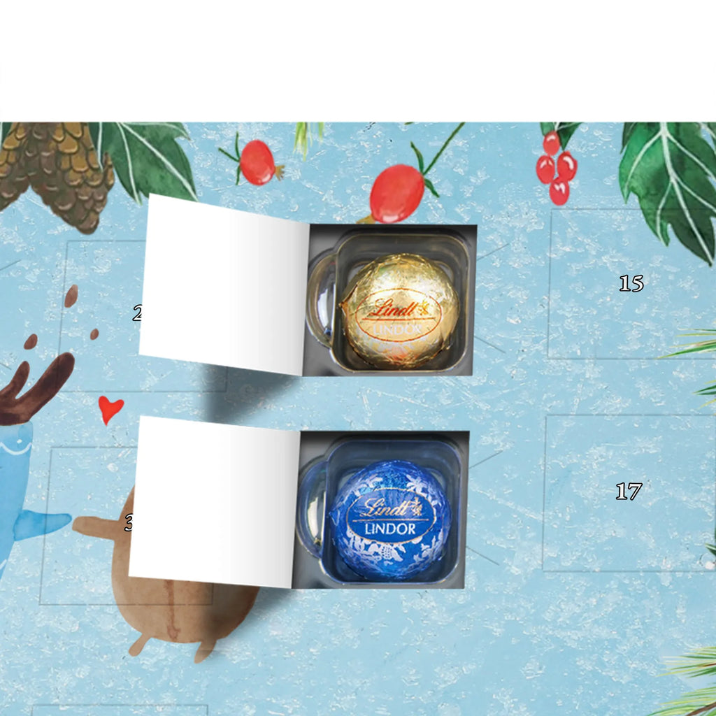 Chocolate advent calendar Coffee Bean gift ideas, gifts, small animals, good mood, cute, funny sayings, cute animal motives, hand drawn, special gifts, card, animal lover, pleasure, coffee bean, satisfaction