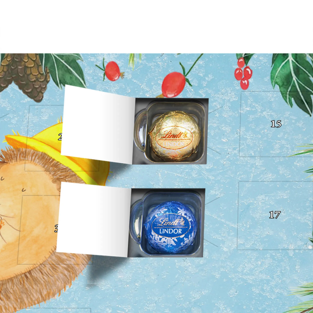 Chocolate advent calendar Hedgehog Pray gift ideas, gifts, small animals, good mood, cute, funny sayings, cute animal motives, hand drawn, special gifts, card, animal lover, pray, God, sun hat, enjoy, hedgehog with hat, gratitude, be grateful