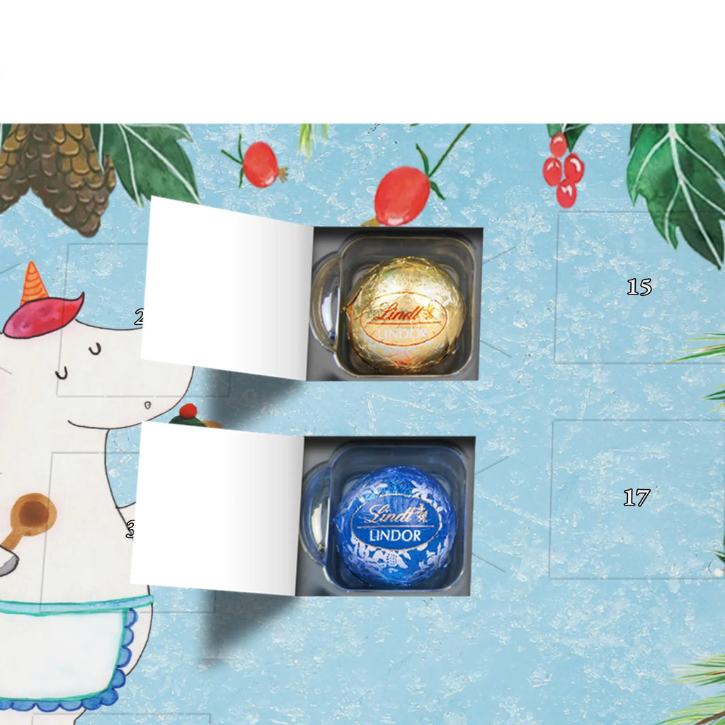 Chocolate advent calendar unicorn Kitchen baker present, cake, bake, hobby cook, dreaming, dreamer, Baker gift, cook, pie